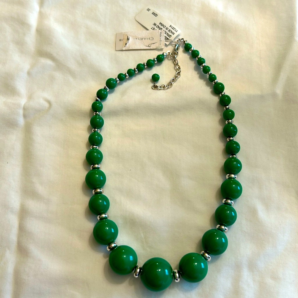 Brand New Charter Club Green Necklace